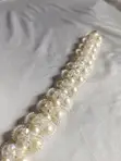Elegant Beaded Bracelets - White Pearl & Crystal - 2