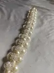 Elegant Beaded Bracelets - White Pearl & Crystal - 3