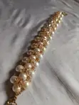 Elegant Beaded Bracelets - White Pearl & Crystal - 5