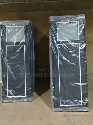 Luxury Black PVC Toilet Door 7ft x 750mm