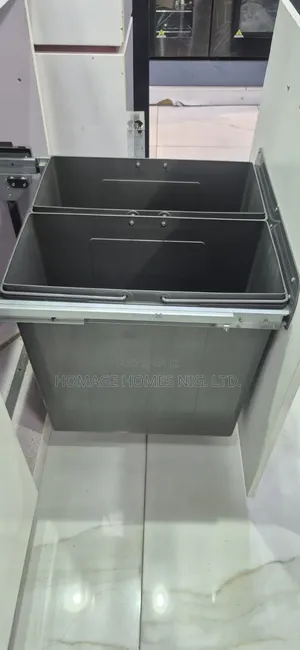 50L Double Cabinet Pull-Out Waste Bin