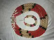 Kyakyawan Royal Red, Crystal & Black Bridal Beaded Set - 5