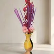 Sabon Gilashin Baka na Artificial Flower - Yellow/Brown - 1