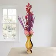 Sabon Gilashin Baka na Artificial Flower - Yellow/Brown - 2