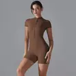 Women's Black Gym Jumpsuit - 1