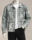 Men's Denim Jacket and Black Cargo Jeans Set - 3