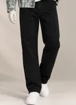 Men's Denim Jacket and Black Cargo Jeans Set - 5