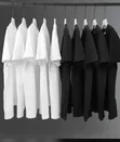 Premium Oversized Cotton Tee - Black/White - 2
