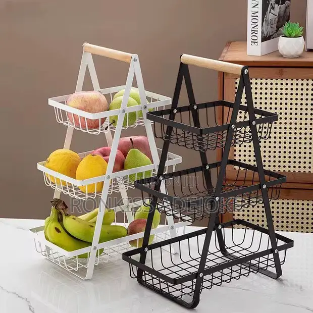 Elegant Fruit Basket - Black - 1