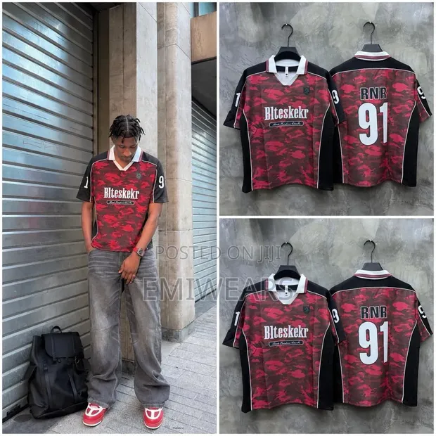 Blteskekr RNR 91 Blue Camo Retro Jersey - 1