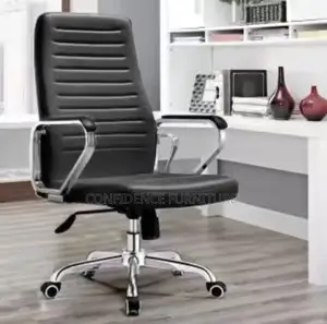 Kujerar Ofis Mai Hannun Karfe da Fata