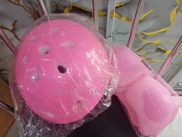 Pink Protective Helmet & Gear Set for Scooters/Hoverboards - 1