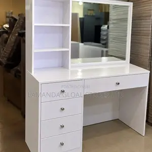 Modern White Vanity Dressing Table with Storage