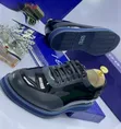 OGGI Men's Patent Leather Chunky Sole Dress Sneakers - 2