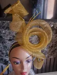 Spiral Gold Fascinator - 1
