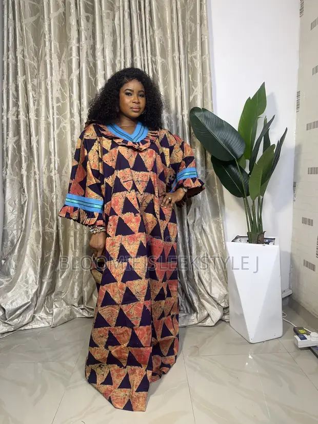 Adire Bubu Dress - Oversized Kaftan - 1