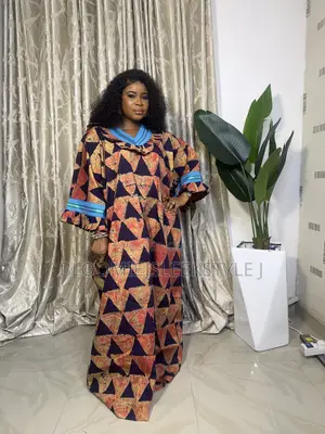 Adire Bubu Dress - Oversized Kaftan