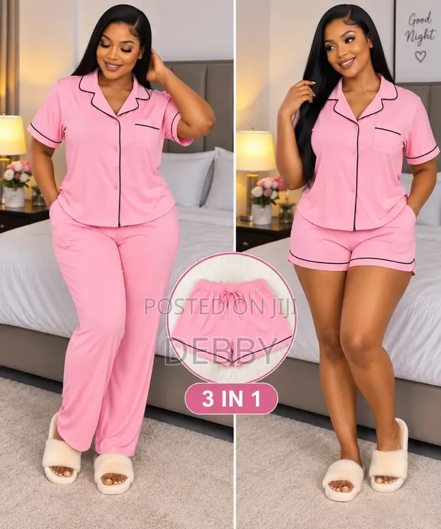 Louis Vuitton 3-in-1 Modal Pyjama Set - Pink - 1