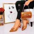 Women's Rhinestone Pointed-Toe High Heel Sandals - 3