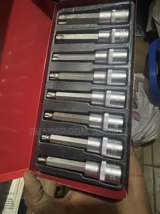 Long Tox Allen Key Socket Wrench Set - 1