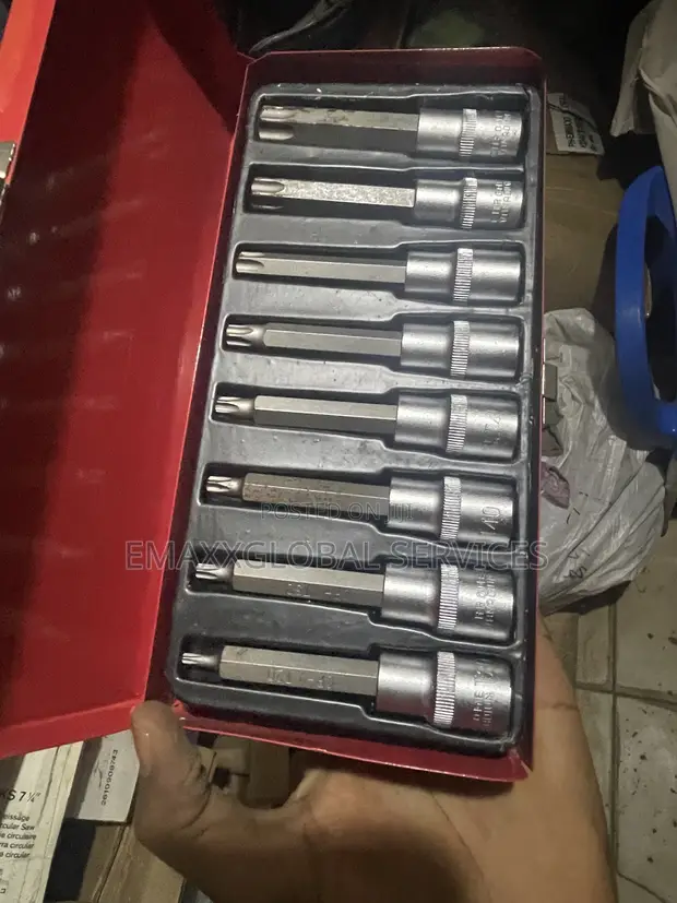 Long Tox Allen Key Socket Wrench Set - 1