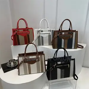 Ladies Crossbody Handbag - Multicolor Fabric