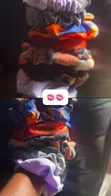 Scrunchies - Shuɗi Cotton/Silk Blend - 2