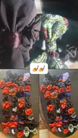 Scrunchies - Shuɗi Cotton/Silk Blend - 3
