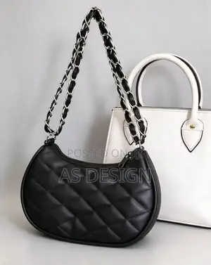 Sleek Chic Shoulder Bag - Genuine Leather