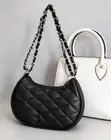 Sleek Chic Shoulder Bag - Genuine Leather - 1