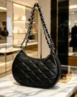 Sleek Chic Shoulder Bag - Genuine Leather - 2