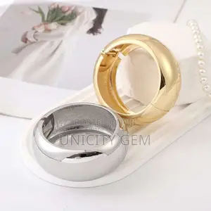 Unicity Gem Chunky Bangles - Stainless Steel