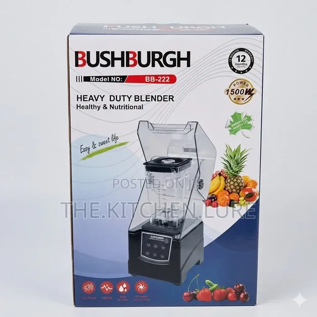 Bushburgh Heavy Duty Soundproof Blender 1500W - 1