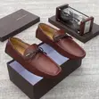 Italian Leather Designer Loafers - Brown - 2