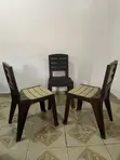 Modern Plastic Dining Chairs (Set of 4) - 2