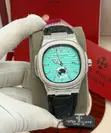 Patek Philippe Luxury Leather Watch with Clasp Buckle - 3