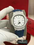 Patek Philippe Luxury Leather Watch with Clasp Buckle - 4