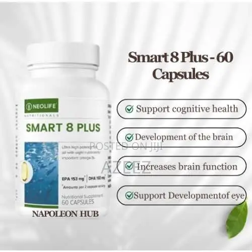 Smart 8 Plus - 60 Capsules for Brain Function - 1