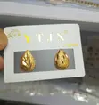Simple Gold Replica Stud Earrings - 3