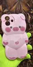 Kyautar Teddy Pink Mai Kyau don iPhone 16 - 1