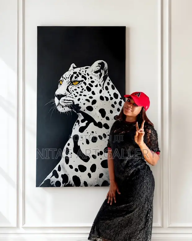 Luxury Hand-Painted Acrylic Artwork 30x60 Inches - 1