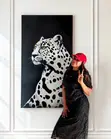 Luxury Hand-Painted Acrylic Artwork 30x60 Inches - 1