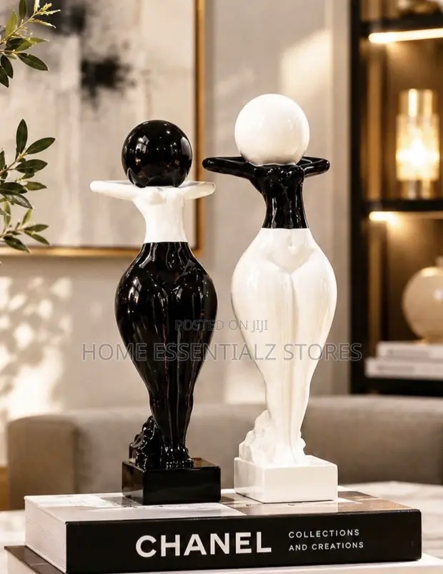 Abstract Woman Sculpture - Luxury Ceramic Figurine Home Decor - 1