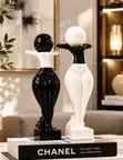 Abstract Woman Sculpture - Luxury Ceramic Figurine Home Decor - 1