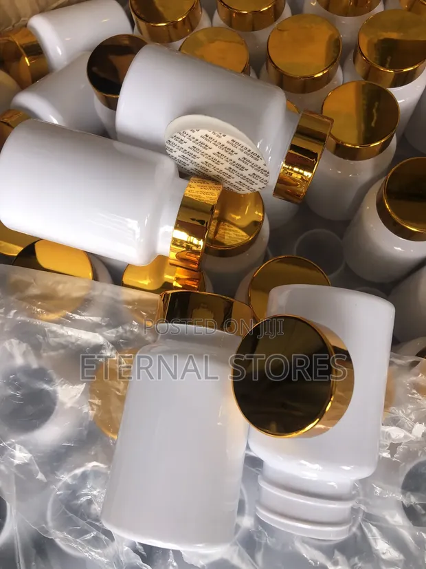 120ml Capsule Jar with Gold Cap - 1