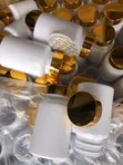 120ml Capsule Jar with Gold Cap - 1