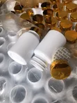 120ml Capsule Jar with Gold Cap - 2