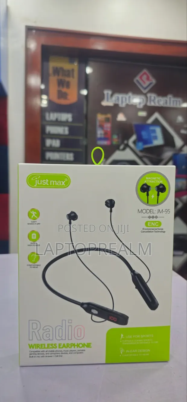 Just Max JM-95 Wireless Bluetooth Earphones - 1