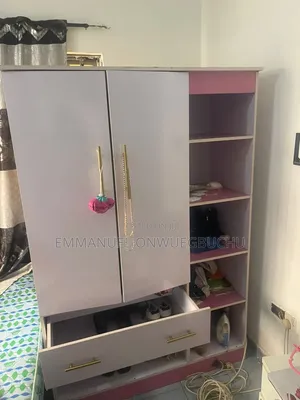 Wardrobe, Mattress, Fan & Side Cupboard
