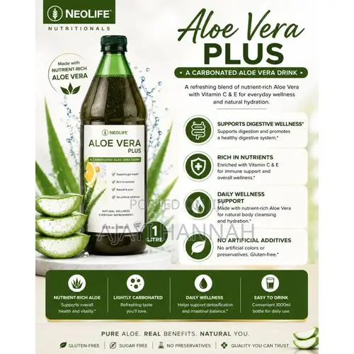 NeoLife Aloevera Plus Drink - Maganin Matsalar Ciki & Damuwa - 1